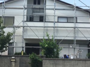 外壁塗装　屋根塗装　防水専門店　スターペイント　福岡市　足場工事　竣工