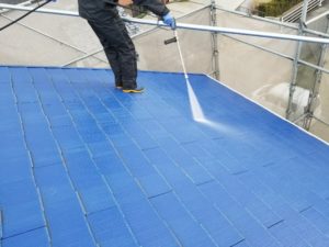福岡県　福岡市　外壁塗装　屋根塗装　塗装専門店　スターペイント　施工事例　洗浄作業　