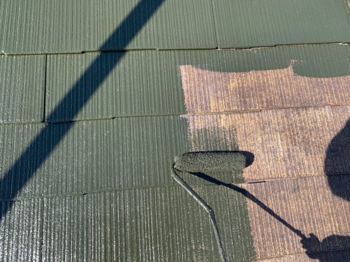 お屋根の塗装の様子③　|外壁塗装/屋根塗装/雨漏り専門店　福岡市　スターペイント　20190213