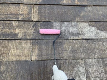 お屋根の塗装の様子②　|外壁塗装/屋根塗装/雨漏り専門店　福岡市　スターペイント　20190212