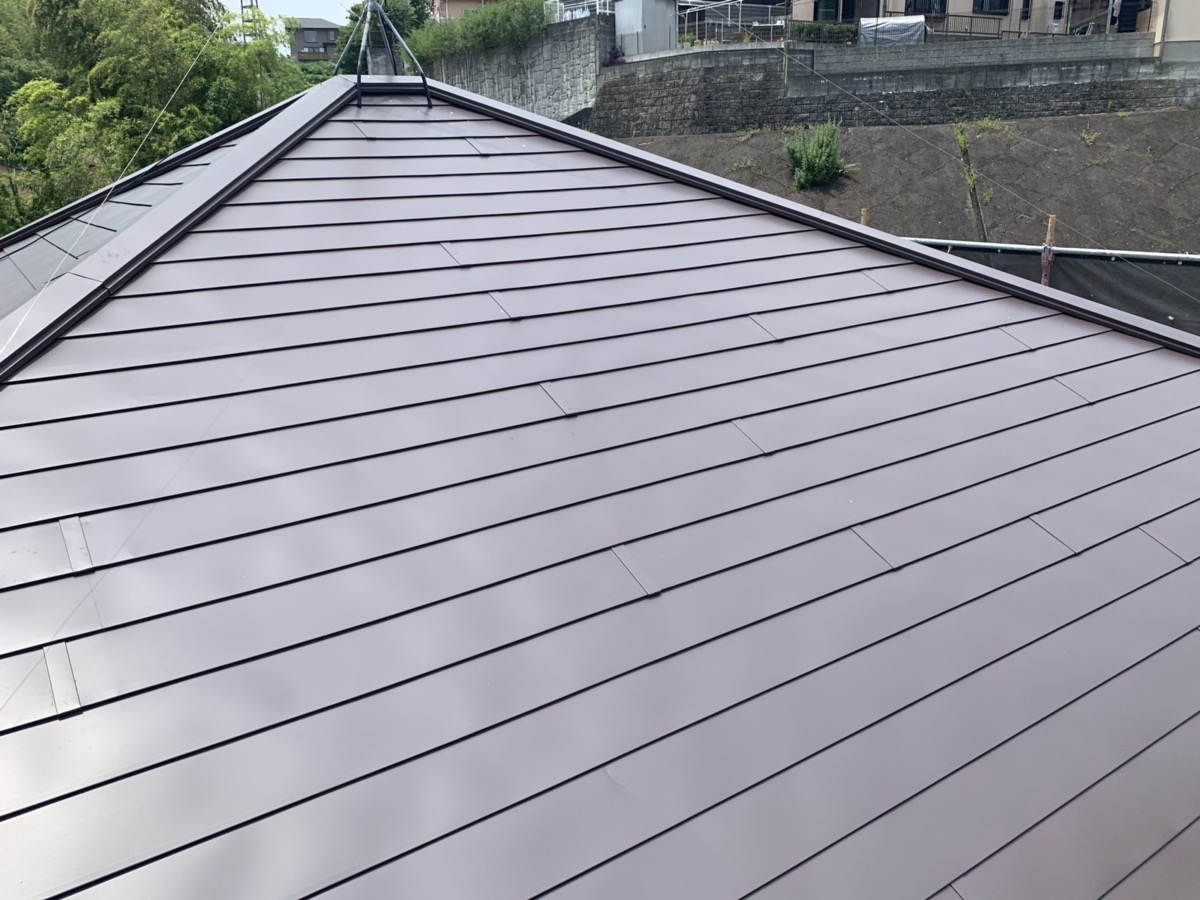 那珂川市　K.H様邸　ガルバ二ウム上張り工事　20190723