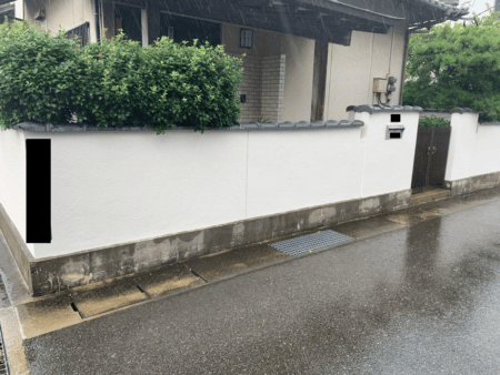 福岡県　匿名様邸　外塀塗装工事　20220301