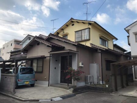 松山市　濱田様邸　外壁塗装　2022/1/5