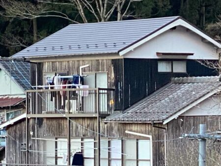 上浮穴郡　T・K様　屋根葺き替え工事　2022/1/23