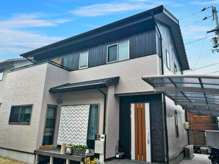 新居浜市　丸岡様邸　外壁塗装　2022/4/12