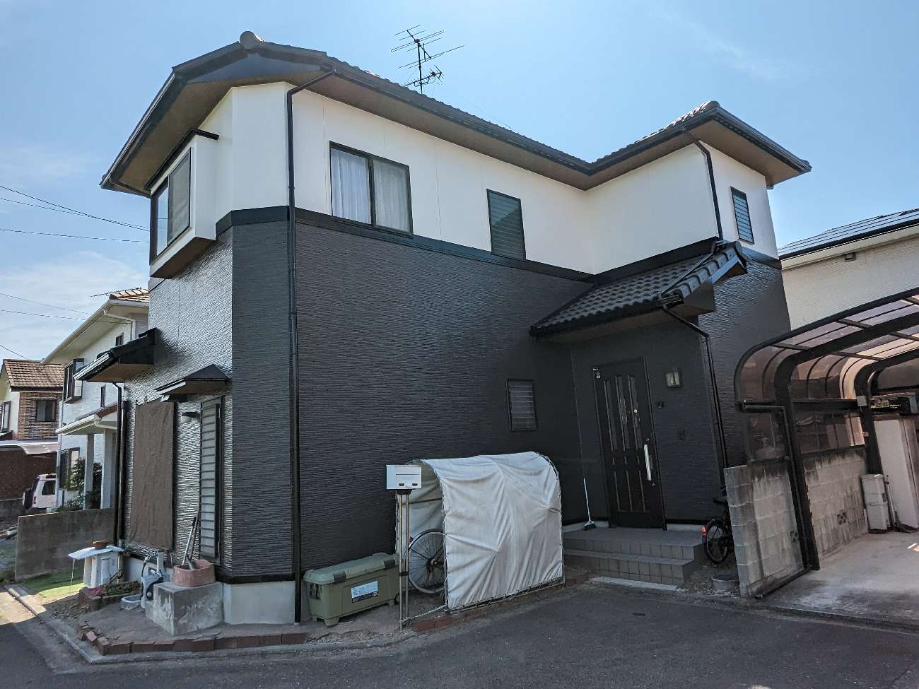 松山市　E.N様邸　外壁塗装　屋根塗装　2023/9/9