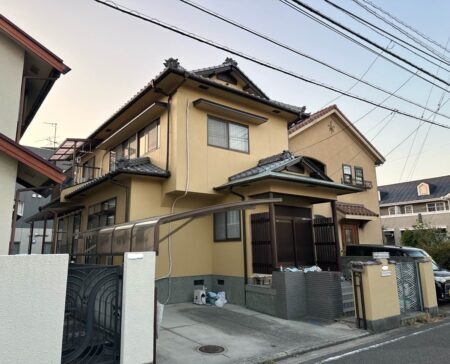 松山市　石井様邸　外壁塗装　屋根塗装　2023/11/11