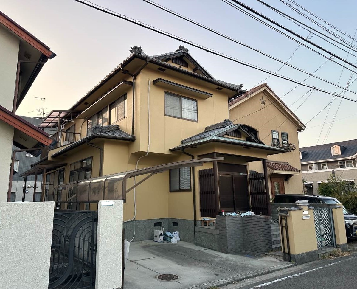 松山市　石井様邸　外壁塗装　屋根塗装　2023/11/11