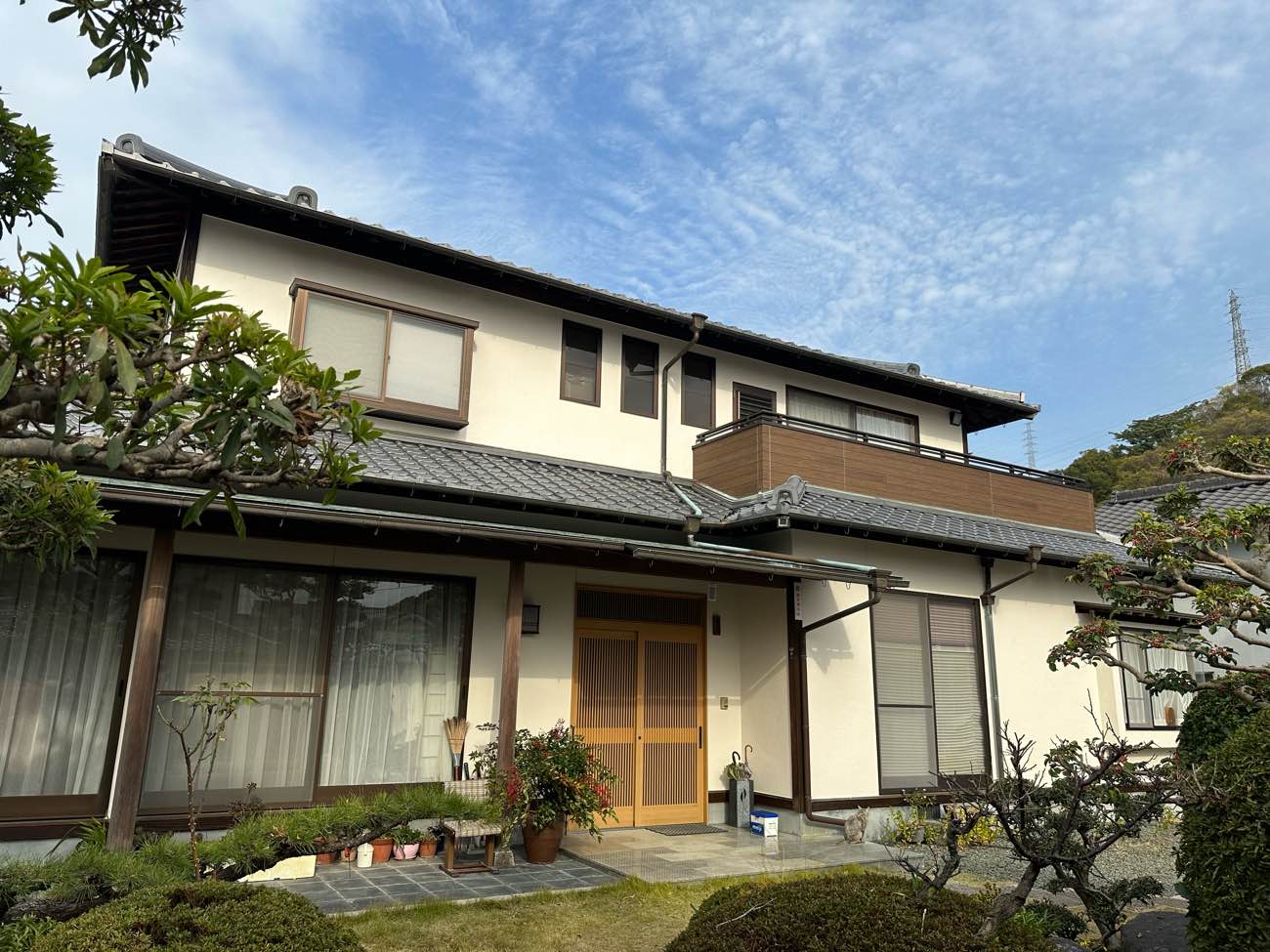 松山市　森川様邸　外壁塗装　2023/12/1