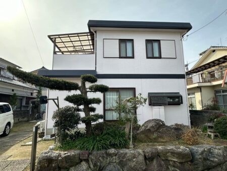 松山市　谷様邸　外壁塗装　屋根塗装　2024/3/11
