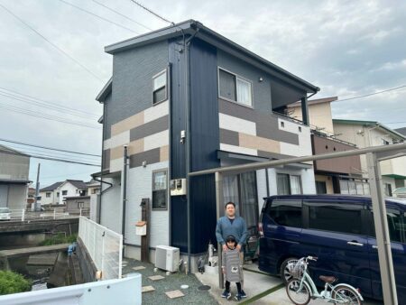 松山市　松木様邸　外壁塗装　屋根塗装　2024/4/27