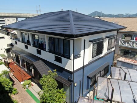 熊本市南区 N様邸 屋根葺き替え工事 外壁塗装工事 20240427