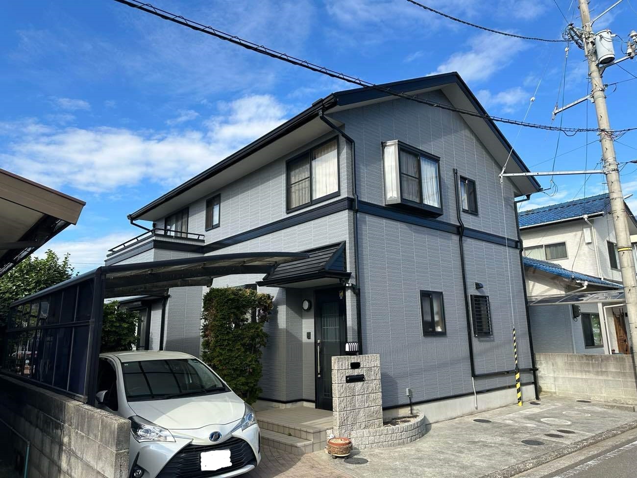 松山市　大谷様邸　外壁塗装　屋根塗装　2024/11/23