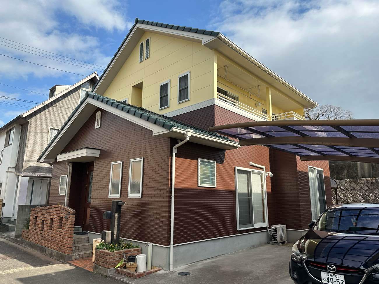 松山市　井上様邸　外壁塗装　屋根塗装　2025/3/6