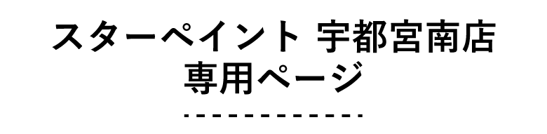 スターペイント宇都宮南店　専用ページ
