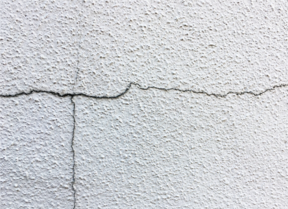 外壁のひび割れ