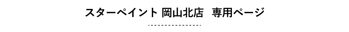 スターペイント岡山北店　専用ページ