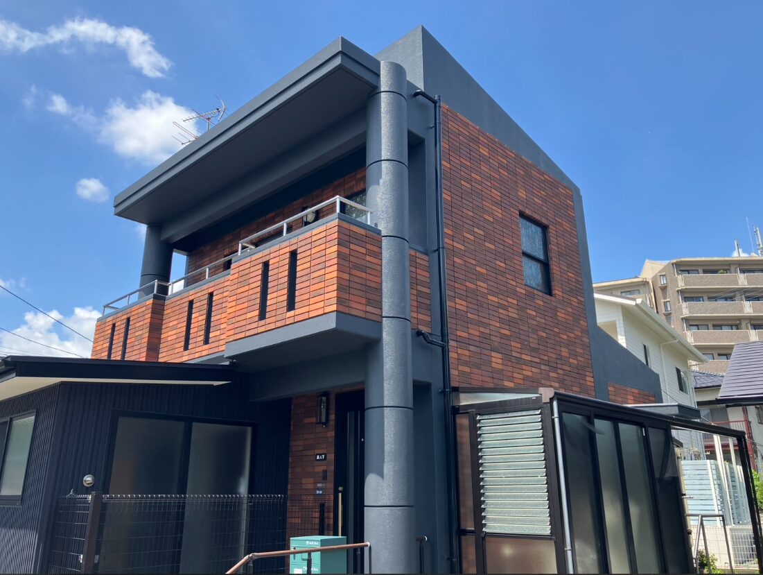 【熊本市東区】鉄筋コンクリート住宅の外壁塗装と防水リフォーム