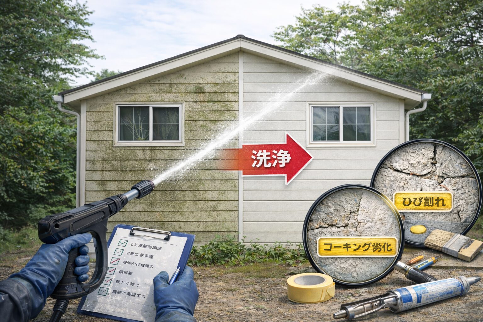 【外壁洗浄のみのメンテナンス方法はおすすめ？？？】