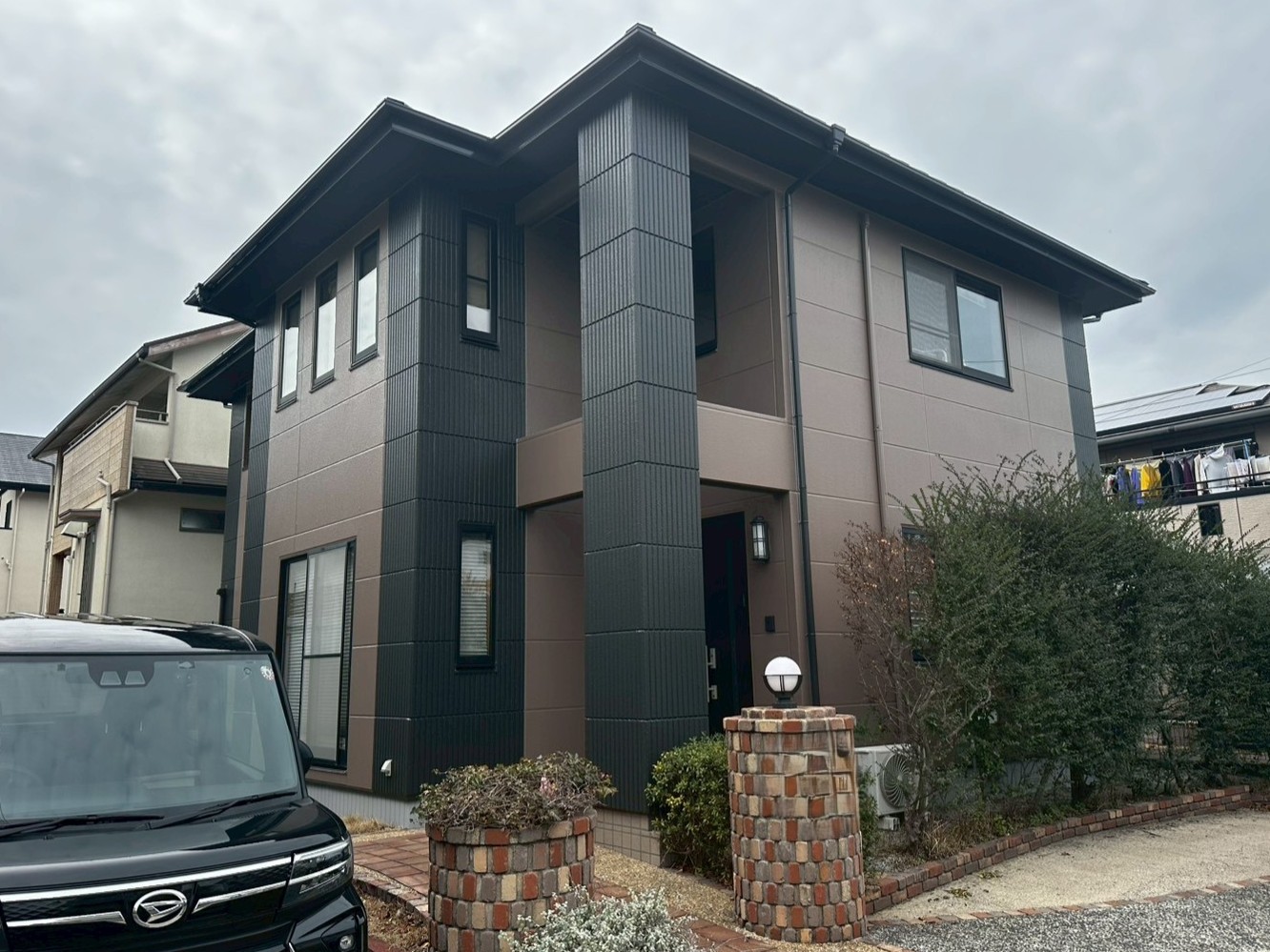 福岡市西区｜築24年のお家。色あせを払拭し、配色にこだわった上質な外壁デザインへ