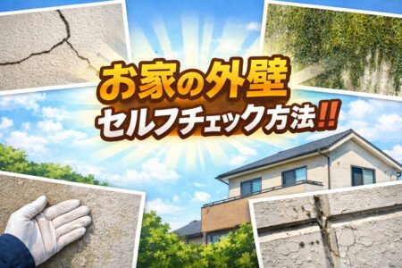 【お家の外壁セルフチェック方法！！】