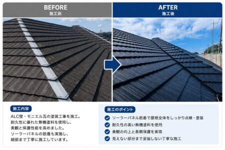 【施工事例】平屋住宅の外壁・屋根塗装工事が完了しました！
